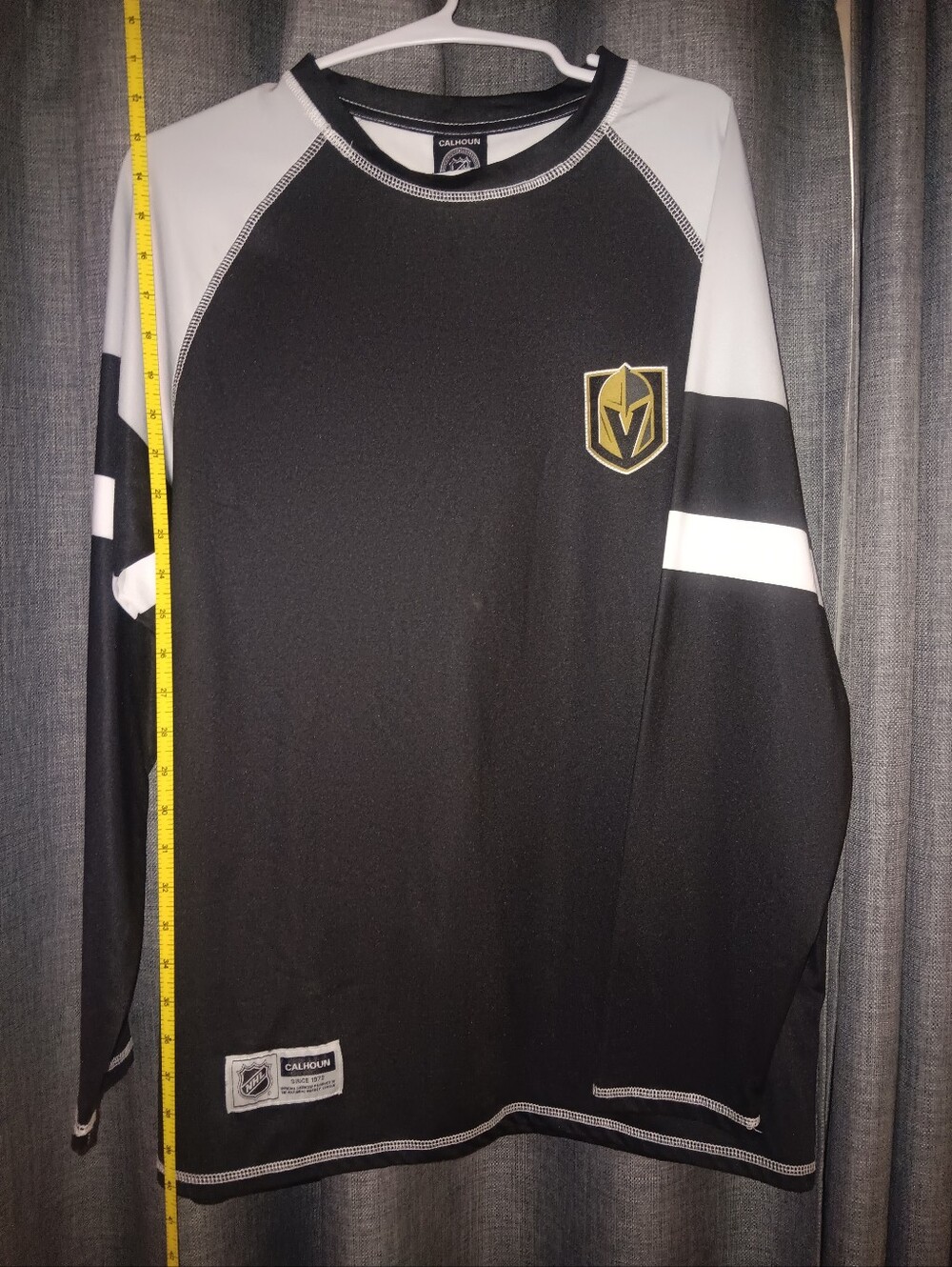 Calhoun Vegas Golden Knights Black Long-Sleeve Hockey Jersey